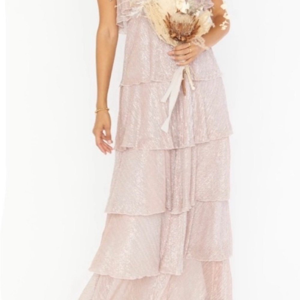Show Me Your MuMu Magic Mauve Glimmer Maxi Dress